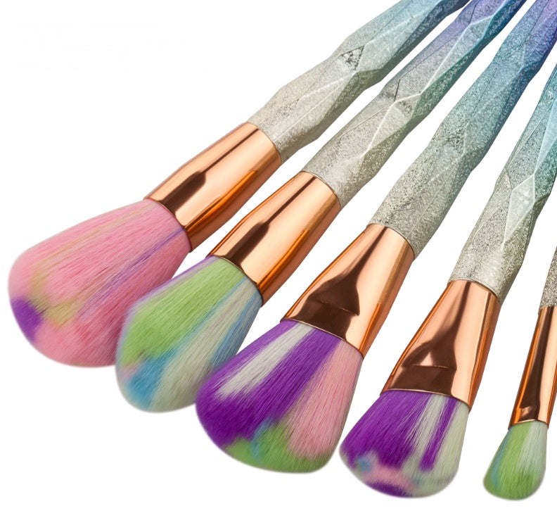 7-Piece Diamond Makeup Brush Set | Professional Foundation & Face Makeup Tools for Flawless Application