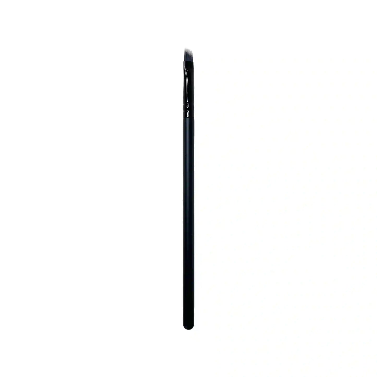 Angled liner brush for precise eyeliner and brow application