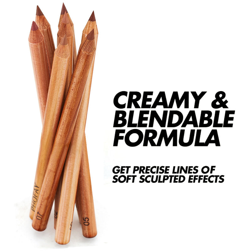 PHOFAY Nude Lip Liner Kit | Natural Lip Definition & Long-Lasting Wear