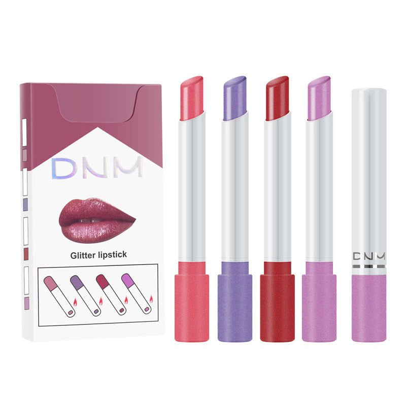 Four Makeup Set Non - stick Cigarette Pipe Thin Lipsticks - GrottonGlowDrop
