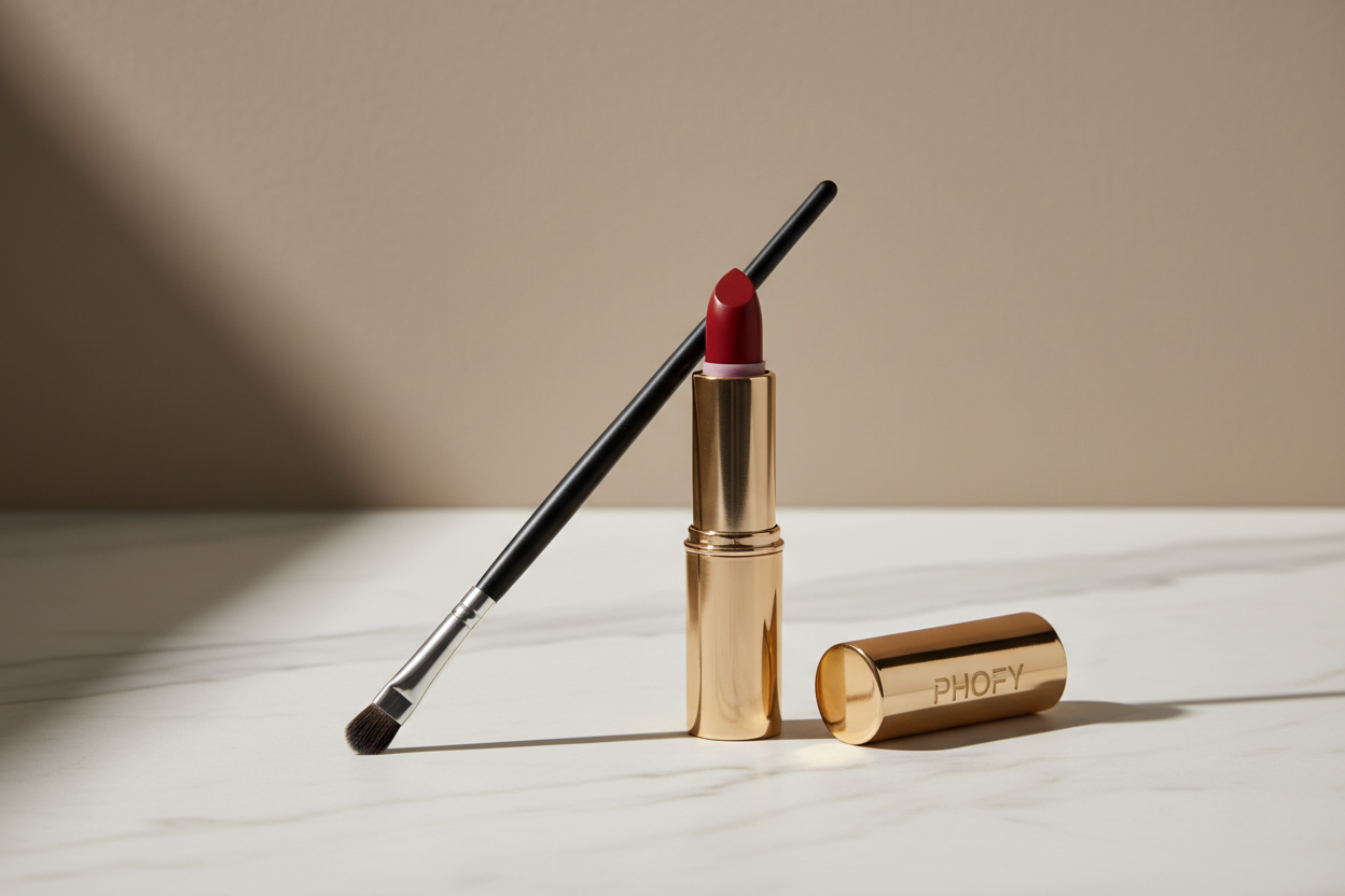 i need an image that shows my products like angeld eyeliner brush phofay lipstick