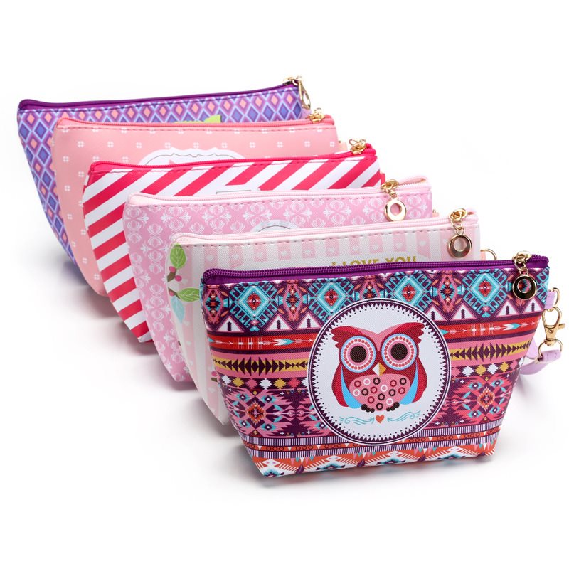 Owl makeup bag lady hand bag - GrottonGlowDrop