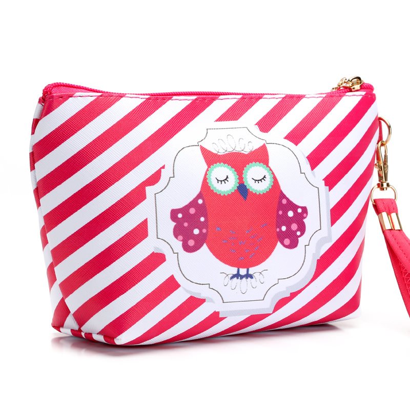 Owl makeup bag lady hand bag - GrottonGlowDrop