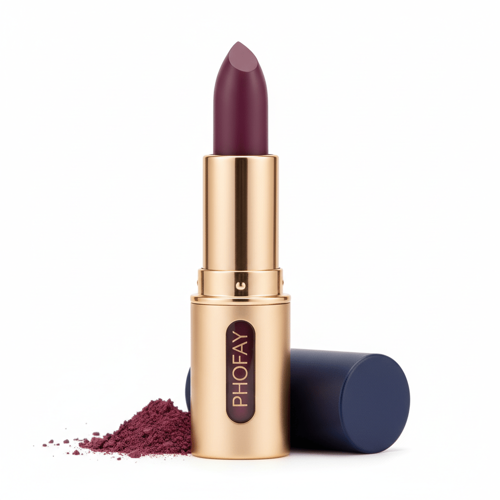 PHOFAY Matte Lipstick, Long - Lasting Smudge - Proof Color with Smooth Finish - GrottonGlowDrop
