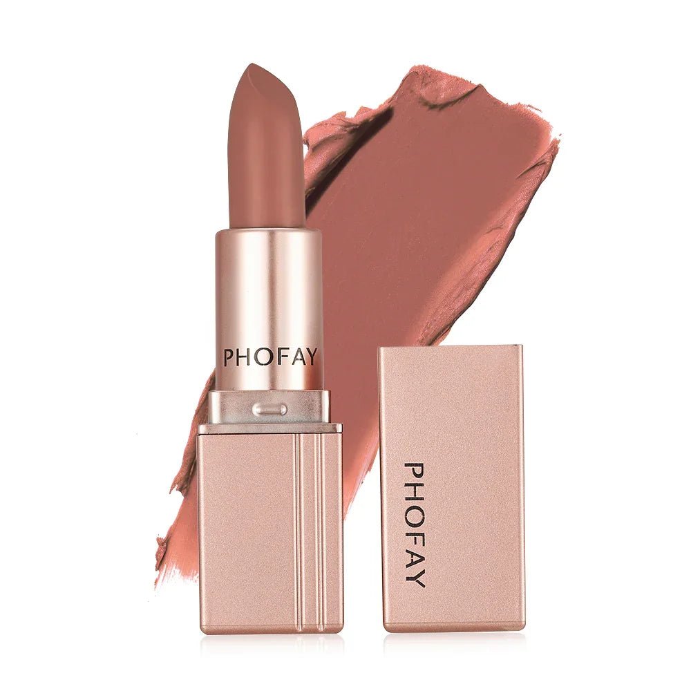 PHOFAY Matte Lipstick, Long - Lasting Smudge - Proof Color with Smooth Finish - GrottonGlowDrop