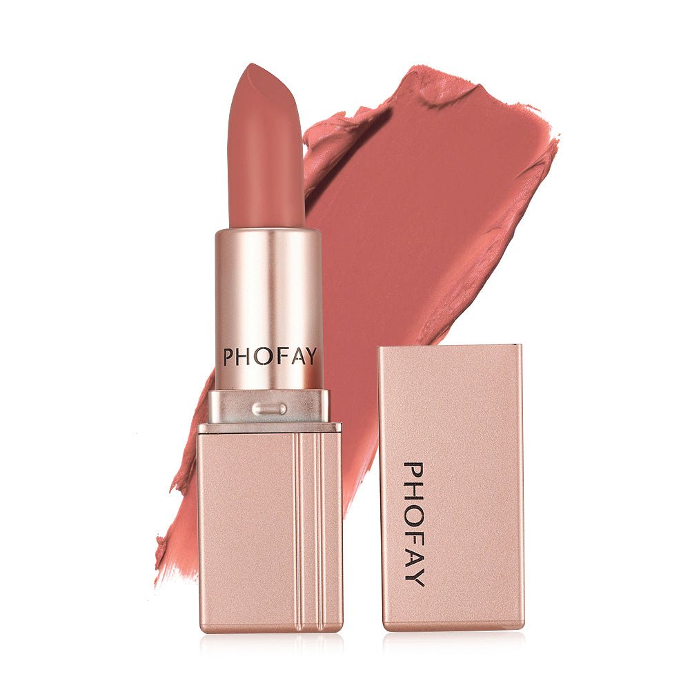 PHOFAY Matte Lipstick, Long - Lasting Smudge - Proof Color with Smooth Finish - GrottonGlowDrop
